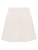 Maxmara Mxmtabacco Stretch Cotton Satin Shorts