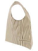 Maxmara Mxmfauno Striped Cotton And Silk Canvas Waistcoat