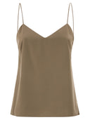 Maxmara Mxmunghia 실크 캔버스 탑
