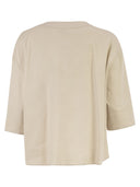 Maxmara Mxpsospiro Linen And Viscose V Neck Blouse
