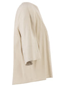 Maxmara Mxpsospiro Linen And Viscose V Neck Blouse