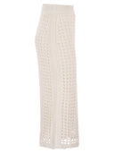 Maxmara Mxpgeode Openwork Cotton Midi Skirt