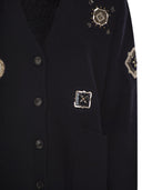 Maxmara Mxmgioire Long Cardigan In Wool And Cashmere