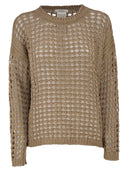 Maxmara Mxpfebe Openwork Cotton Knit Jumper