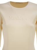 Maxmara Mxpaustero Short Sleeved Top With Embroidered Logo