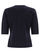 Maxmara Mxpaustero Short Sleeved Top With Embroidered Logo