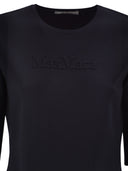 Maxmara Mxpaustero Short Sleeved Top With Embroidered Logo