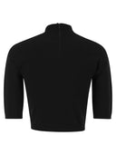Maxmara Title: Mxscanale Cropped High Neck Viscose Knit Top
