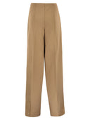 Maxmara Mxpfiacre Straight Tailored Trousers In Stretch Technical Jersey