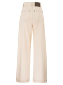 Maxmara Mxpetereo 5 Pocket Trousers In Denim Effect Jersey