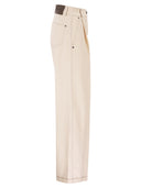 Maxmara Mxpetereo 5 Pocket Trousers In Denim Effect Jersey
