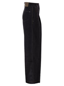 Maxmara Mxpetereo 5 Pocket Trousers In Denim Effect Jersey