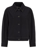 Maxmara Mxpnettare jersey jack met denimeffect