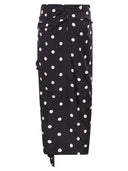 Sportmax Spxgentile Silk Twill Knot Skirt