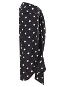 Sportmax Spxgentile Silk Twill Knot Skirt