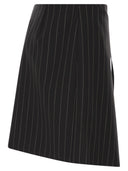 Sportmax Spxfatti Mini Skirt In Pinstriped Gabardine