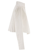 Sportmax Spxceppo Cotton Crop Top With Pleated Back