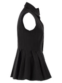 Sportmax Spxcertosa Sleeveless Shirt In Heavy Cotton Canvas