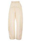 Sportmax Sxidoneo – Pantaloni in cotone a gamba larga con cintura integrata