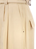 Sportmax Sxidoneo – Pantaloni in cotone a gamba larga con cintura integrata