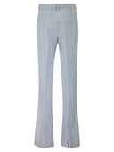 Pantaloni Sportmax Spxfragola Flare In Viscosa E Carta Tessile