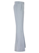 Pantaloni Sportmax Spxfragola Flare In Viscosa E Carta Tessile