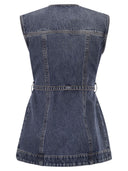 Haut sans manches en jean Sportmax Spddominio