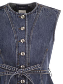 Haut sans manches en jean Sportmax Spddominio