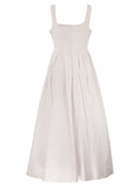 Sportmax Spxgiro – Structured Cotton Midi Dress With Full Skirt
