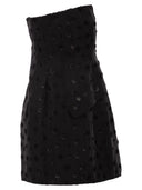 Sportmax Spxvampata Flocked Silk Bustier Mini Dress