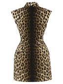 Sportmax Spxlonza – Cotton Mini Dress With Animal Print