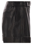 Sportmax Spxvasaio lederen bermudashort