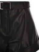 Sportmax Spxvasaio lederen bermudashort