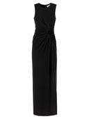 Sportmax Spxsaletta – Long Stretch Jersey Dress With Draping And Cut Out