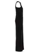 Sportmax Spxsaletta – Long Stretch Jersey Dress With Draping And Cut Out