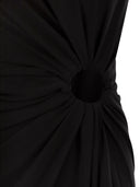 Sportmax Spxsaletta – Long Stretch Jersey Dress With Draping And Cut Out