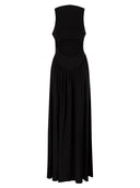 Sportmax Spxpanino – Long Stretch Jersey Dress With Back Cut Out