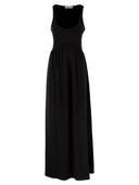 Sportmax Spxpanino – Long Stretch Jersey Dress With Back Cut Out