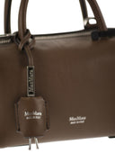 Maxmara Holdalls kleine tas van natuurlijk leer