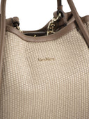Maxmara Mxasummarinexs Extra Small Marine Bag In Raffia Effect Mat