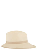 Maxmara Mxadolmen Woven Straw Hat With Grosgrain Band