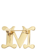 Maxmara Mxafacella Monogram Brooch With Crystals