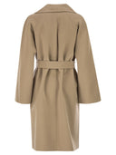 Weekend Maxmara Wkdcivada Abrigo tipo bata de mezcla de lana doble