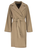 Weekend Maxmara Wkdcivada Abrigo tipo bata de mezcla de lana doble