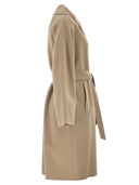 Weekend Maxmara Wkdcivada Abrigo tipo bata de mezcla de lana doble