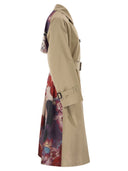 Weekend Maxmara Wksninfa Water Repellent Gabardine Trench Coat With Print
