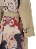 Weekend Maxmara Wksninfa Water Repellent Gabardine Trench Coat With Print