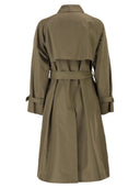 Weekend Maxmara Wkdcanasta Reversible Trench Coat In Water Repellent Gabardine