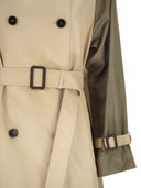 Weekend Maxmara Wkdcanasta Reversible Trench Coat In Water Repellent Gabardine