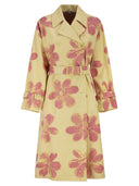 Weekend Maxmara Wksradioso Water Repellent Gabardine Trench Coat With Flowers